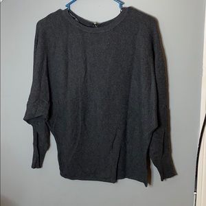 Grey Sweater With Zip